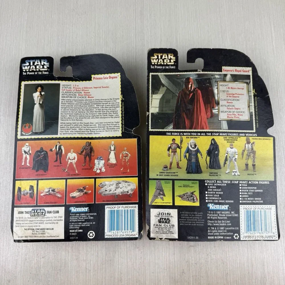 Star Wars Power Of The Force Jedi Action Figures Lot Yoda Ponda Leia Ackbar Moff